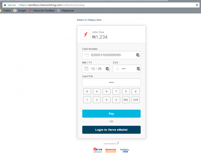 New webpay interswitch docbase